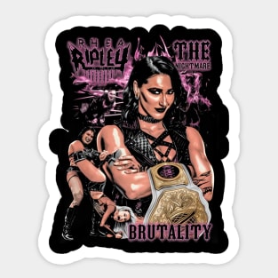 Rhea Ripley Brutality Sticker